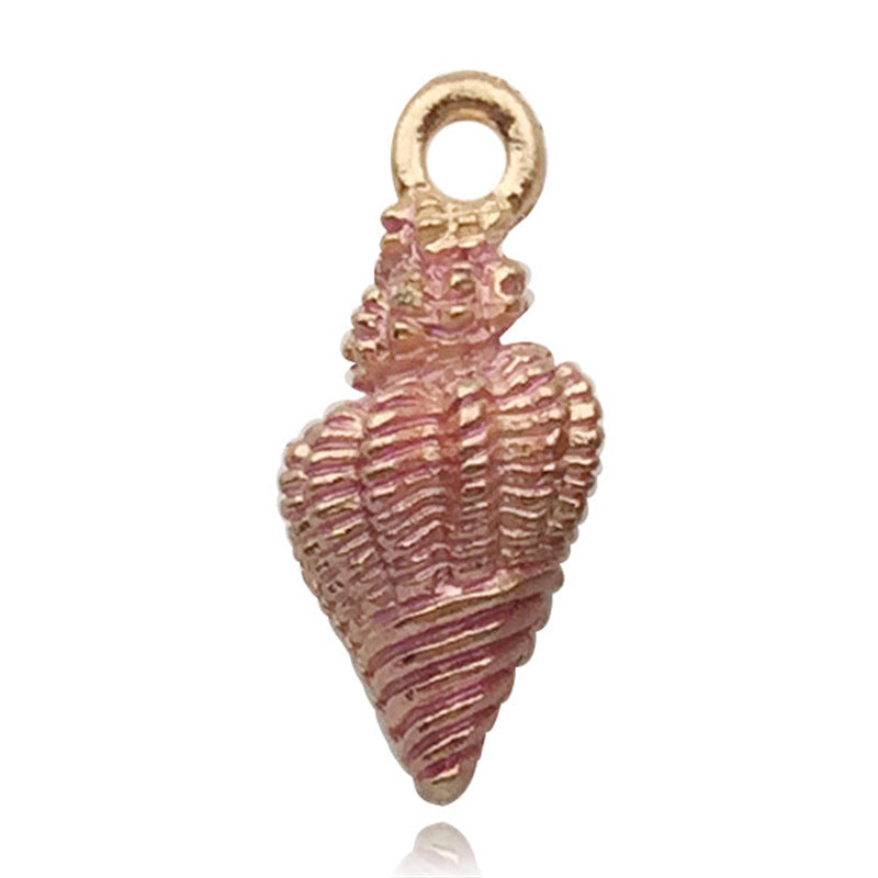 Wholesale Alloy Drip Oil Ocean Starfish Shell Pendant DIY Necklace Pendant Accessories